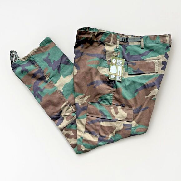 Rothco Woodland Camo Tactical BDU Pants size L 35-39" Style 7941 - Picture 1 of 6